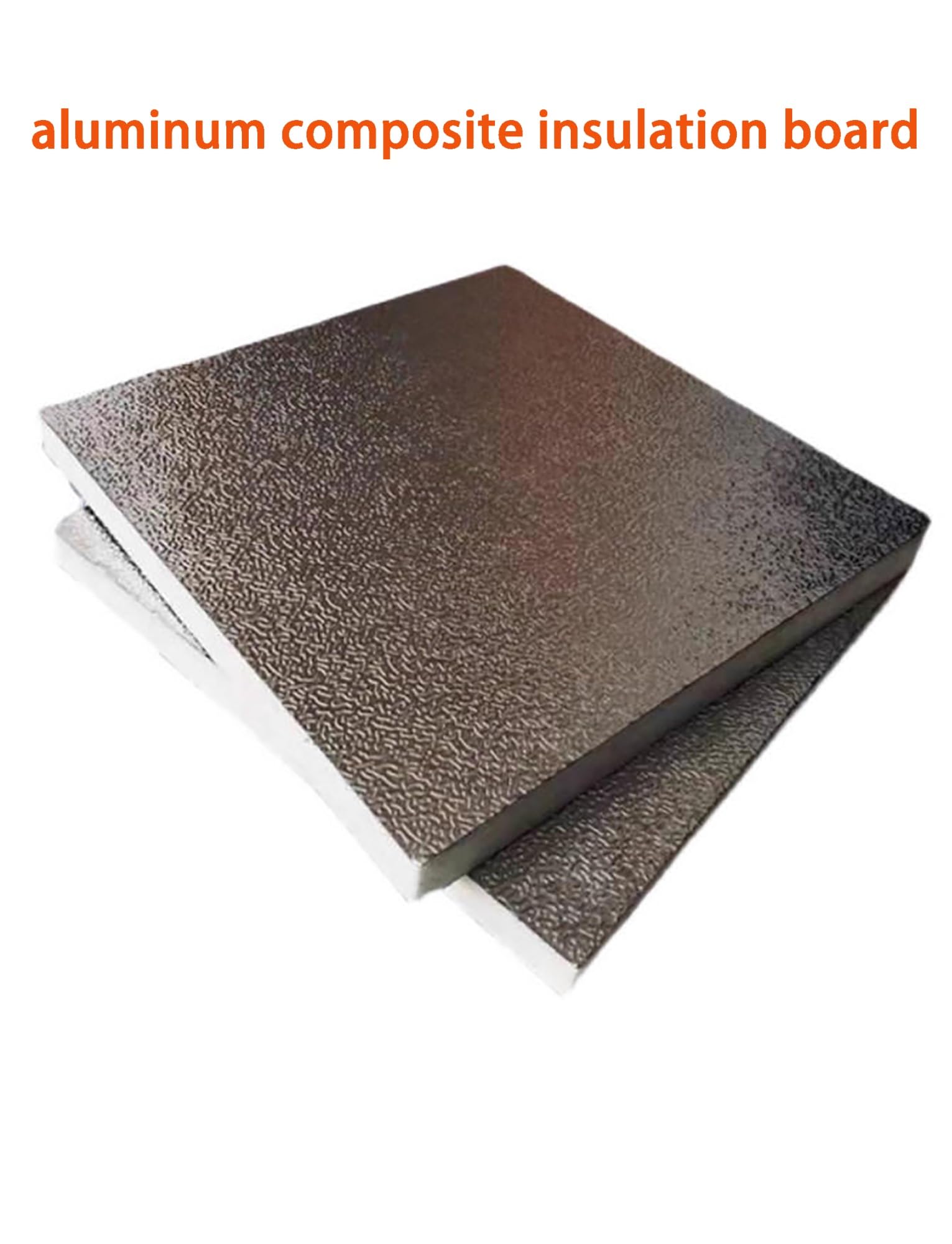 Panel Aislante de Poliuretano con lámina de Aluminio de Doble Cara, Espesor de 1 a 10 cm; Panel de Espuma rígida for terrazas acristaladas, techos y conductos.(120x60x1cm)