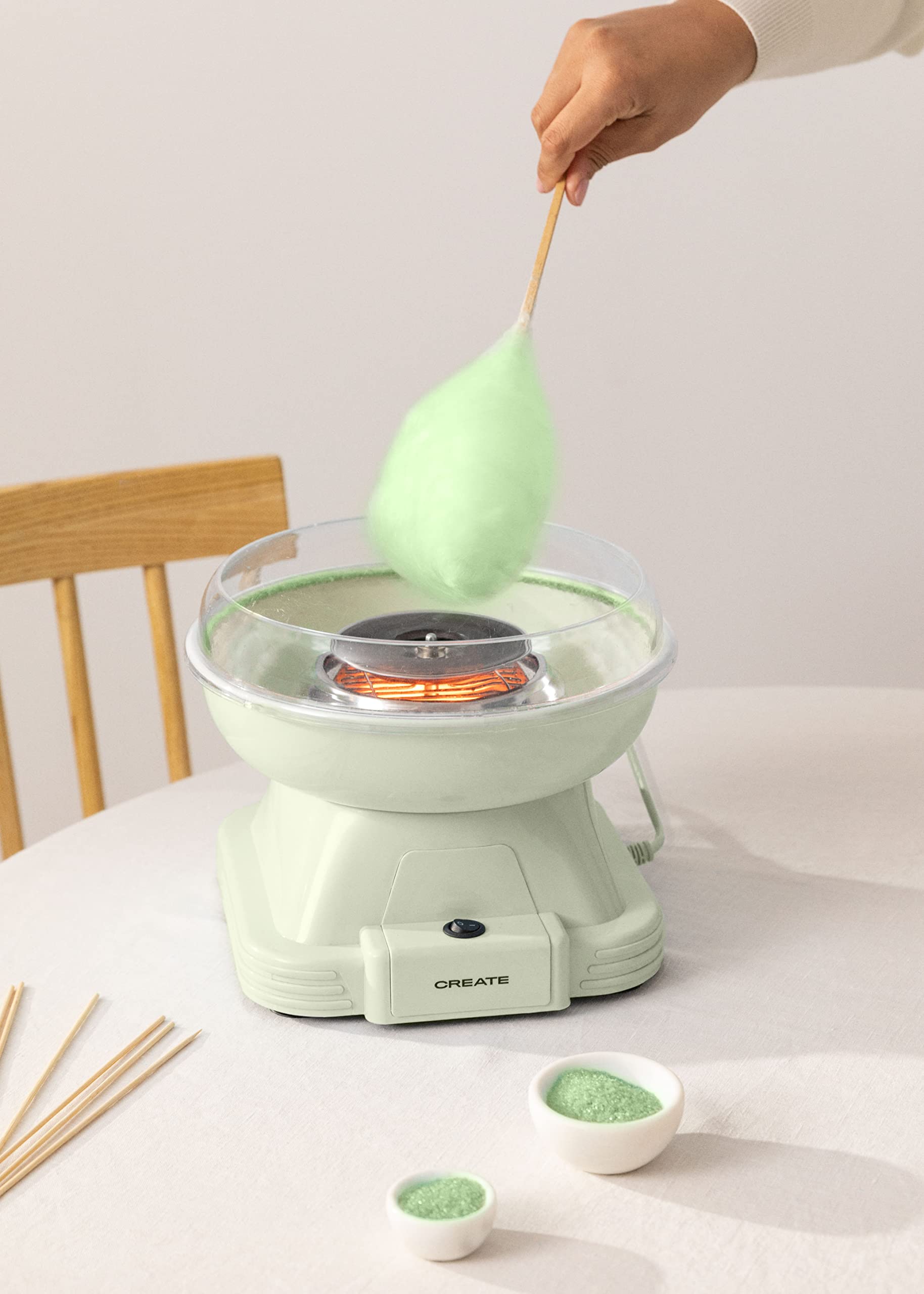 CREATE/COTTON CANDY MAKER/Zuckerwattemaschine Grün / 500W