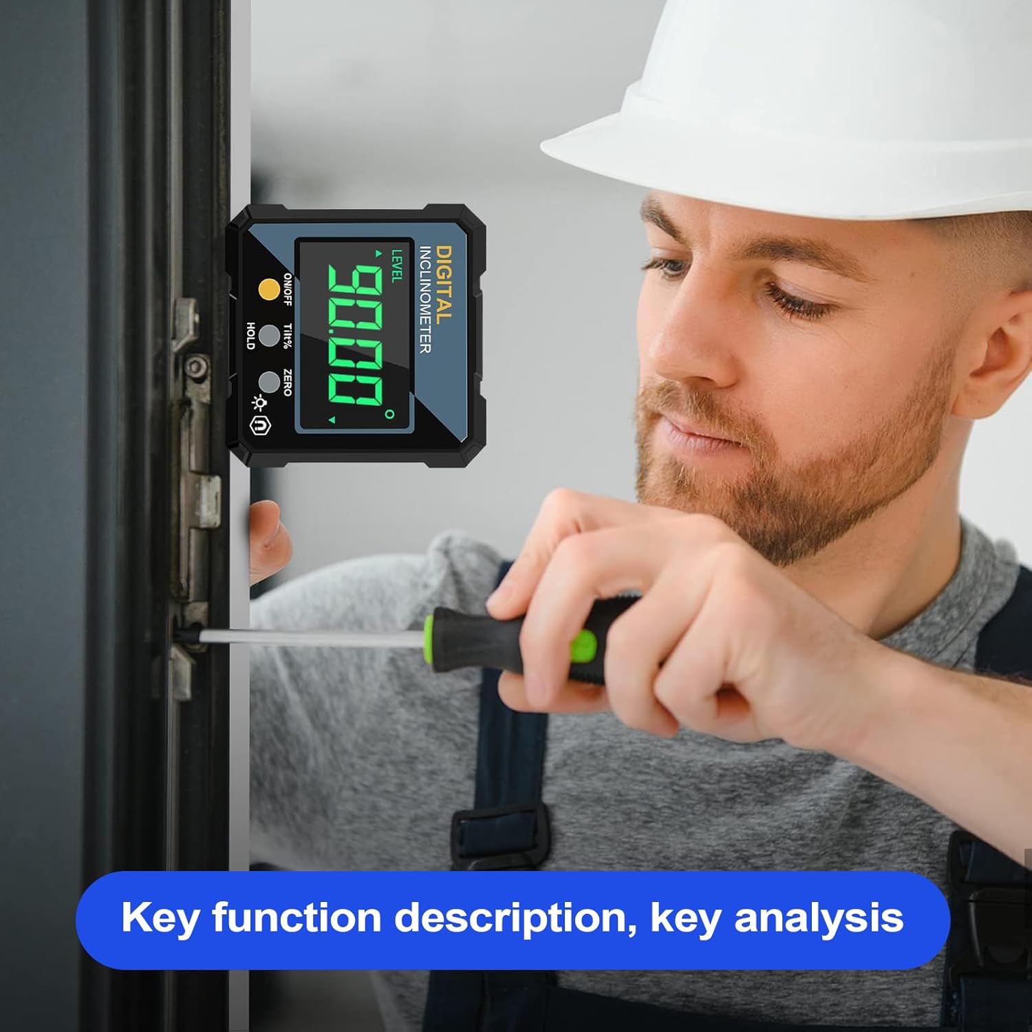Angle Finder - Electronic Angle Finder, Digital Protractor Inclinometer Tool, LED Display Angles Gauge Level, Accurate Measurement Device For Alignment, Workshop HVAC Welding Home Improvement