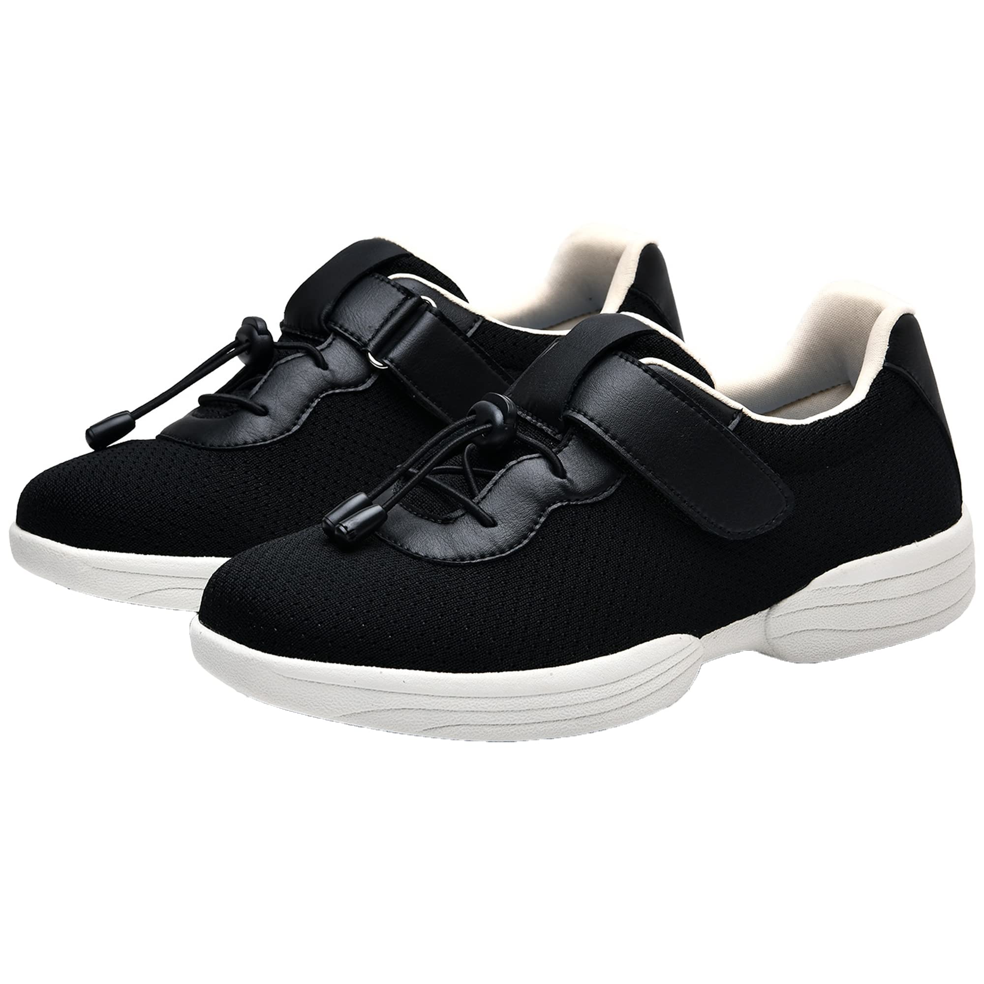 Zapatos para Diabéticos para Mujer Zapatillas Extra Anchas para Pies Hinchados Zapatos Antideslizantes para Caminar Zapatillas para Ancianos con Edema Informales Ajustables