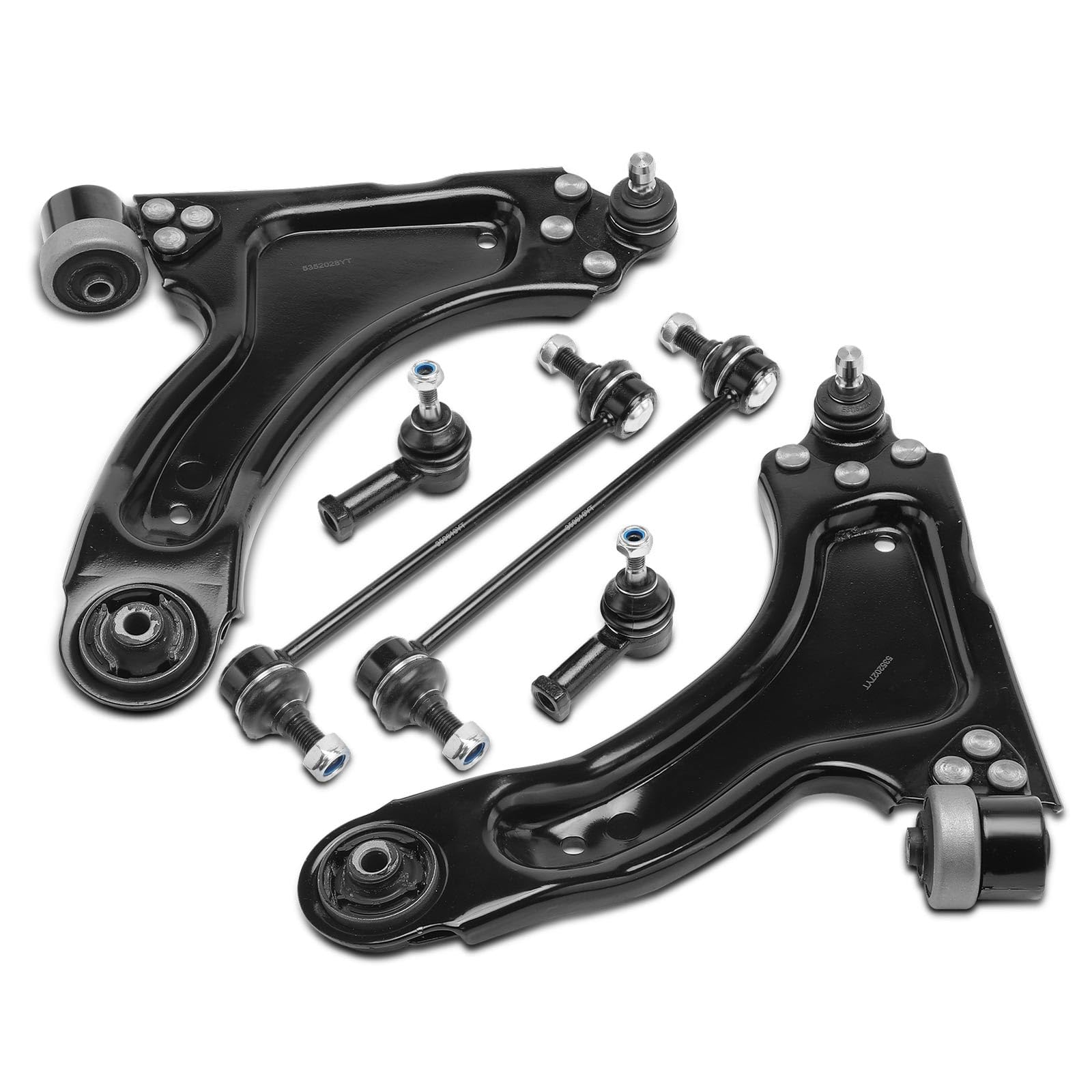 Frankberg 4x Brazo de control estabilizador del eje delantero izquierdo y | eje delantero, izquierda, bien, 93192417; Compatible con: Meriva X03