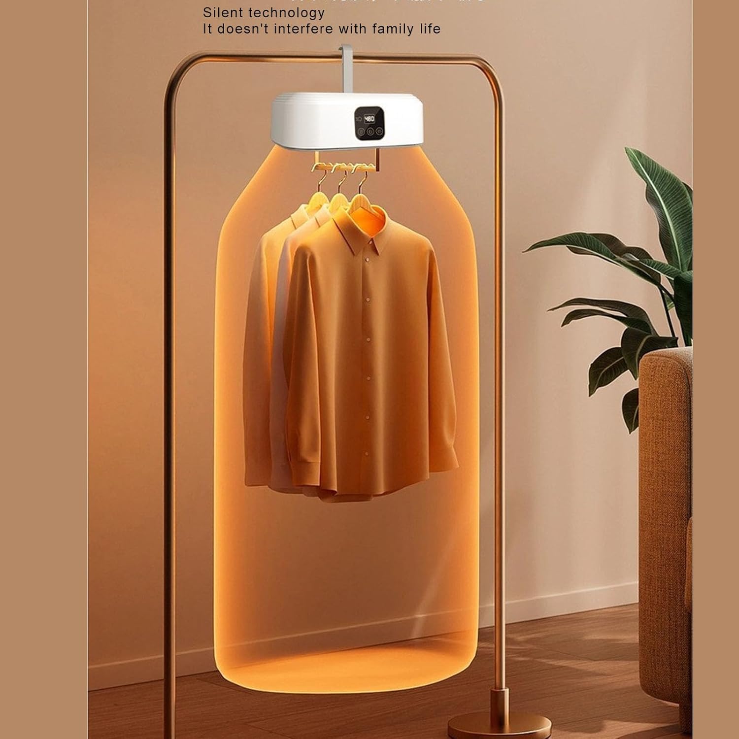Foldable Clothes Dryer Portable Electric Laundry Dryer 2 Gears Fast Drying 9-12 Clothes Capacity with Remote Control