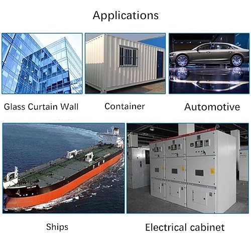 Miniatura 6 de Hoja de goma sólida Salimhib con adhesivo de 116 (.062)" de grosor X 1" de ancho X 10' de largo, tiras de goma sólida en rollos autoadhesivas para