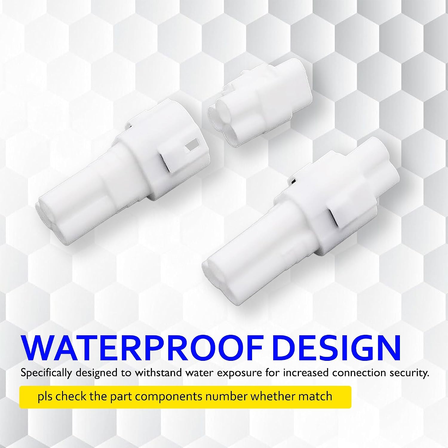 2 PACK 3Pin Motorcycle Connector Kit Compatible with Sumitomo Plug, Yamaha, Kawasaki 3 Pin Way Male Female Automotive Connector, Suzuki motorcycles