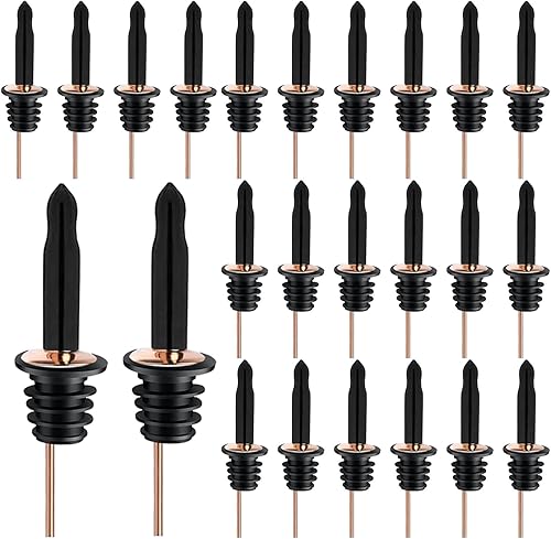 Miniatura 71 de Pafusen Paquete de 6 vertedores de botellas de licor, boquilla para verter licor para botellas de licor, boquilla dispensadora de aceite de oliva