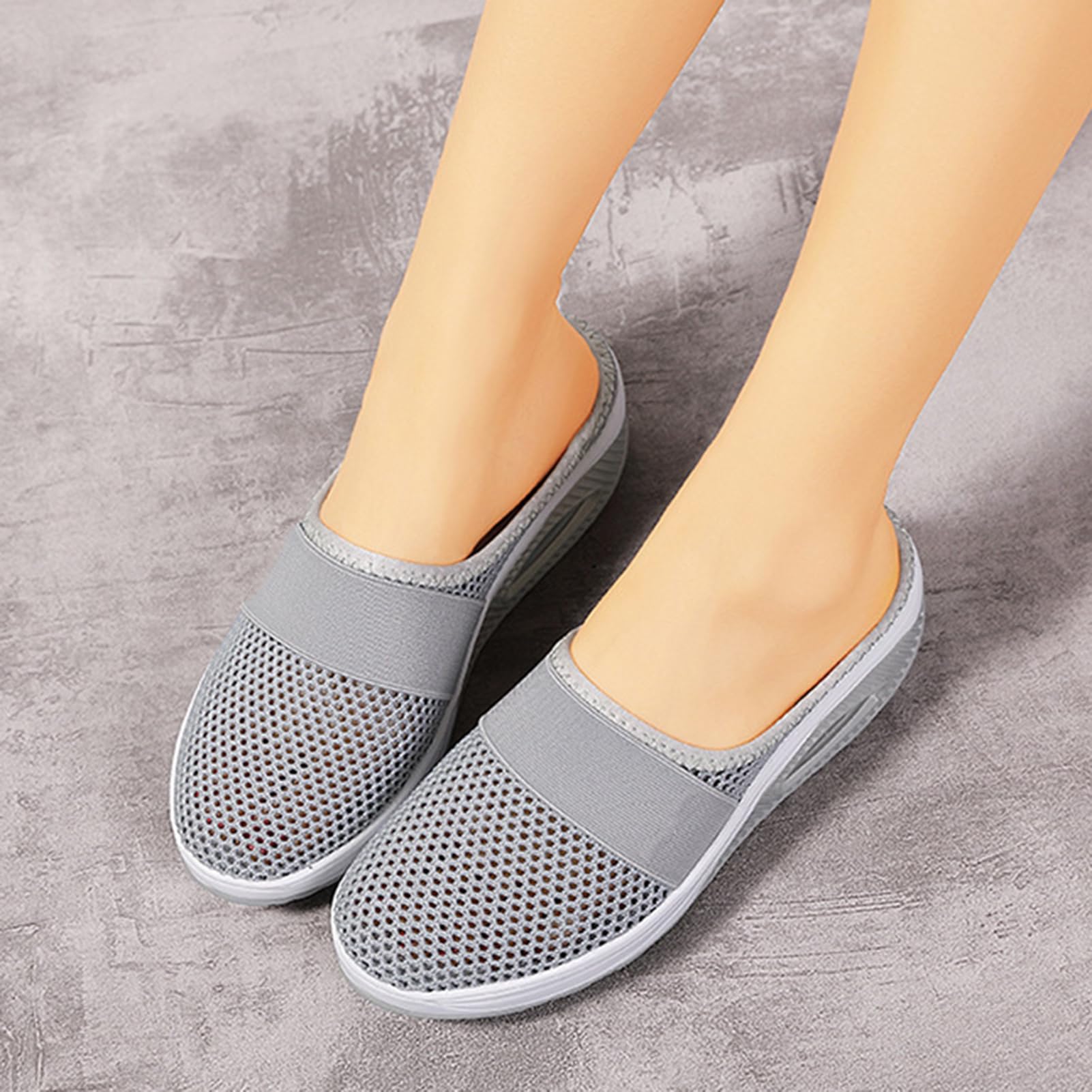 Buty dla cukrzyków, damskie letnie kapcie, oddychające, buty rekreacyjne, antypoślizgowe, z poduszką powietrzną, komfortowe buty na haluksy, plecione, Ortho Arch Support