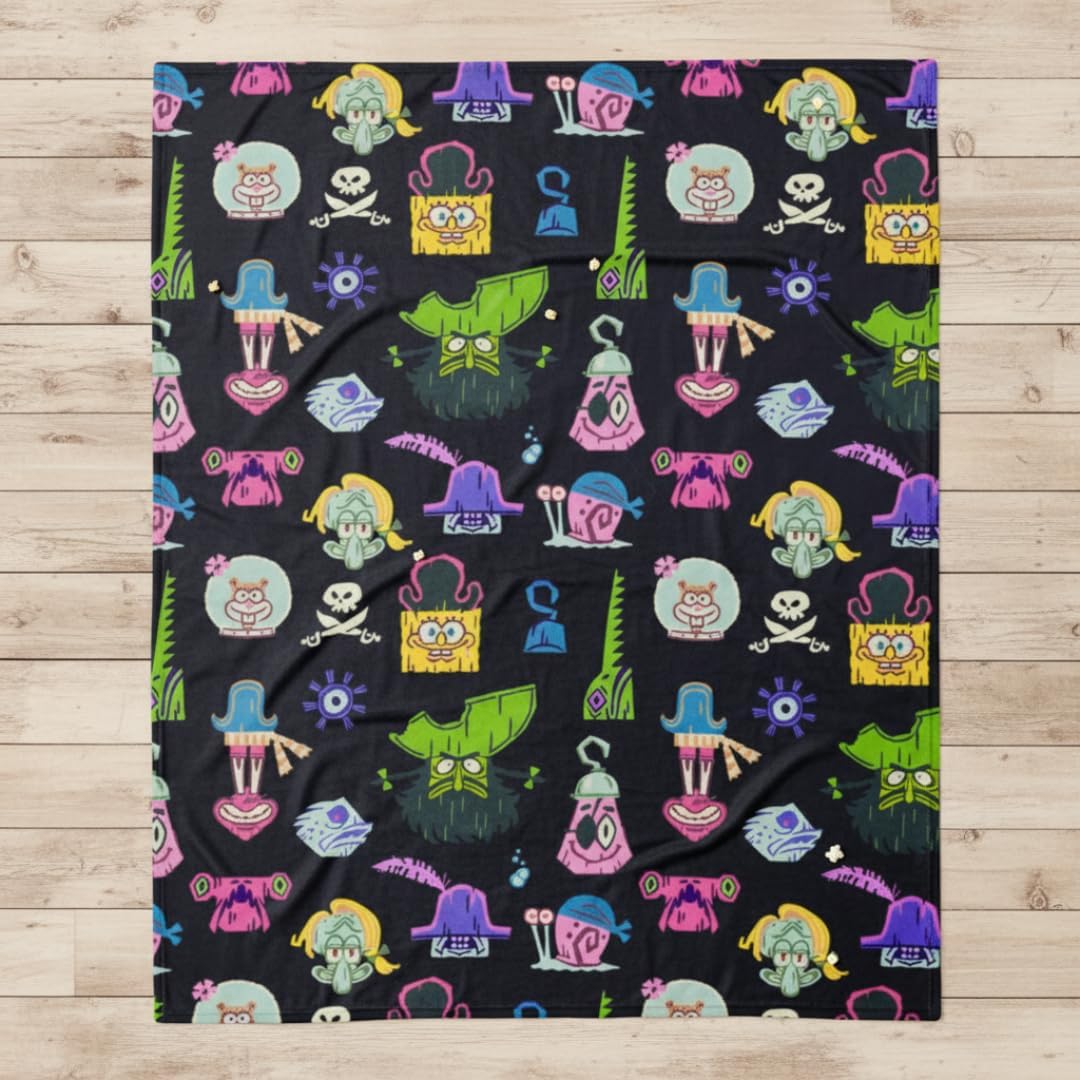 The Spongebob Movie: The Search for Squarepants Throw Blanket, Kids Pirate Super Soft Cozy Plush Bedding, 46" x 60", (Officially Licensed Product) by Franco - Image 5