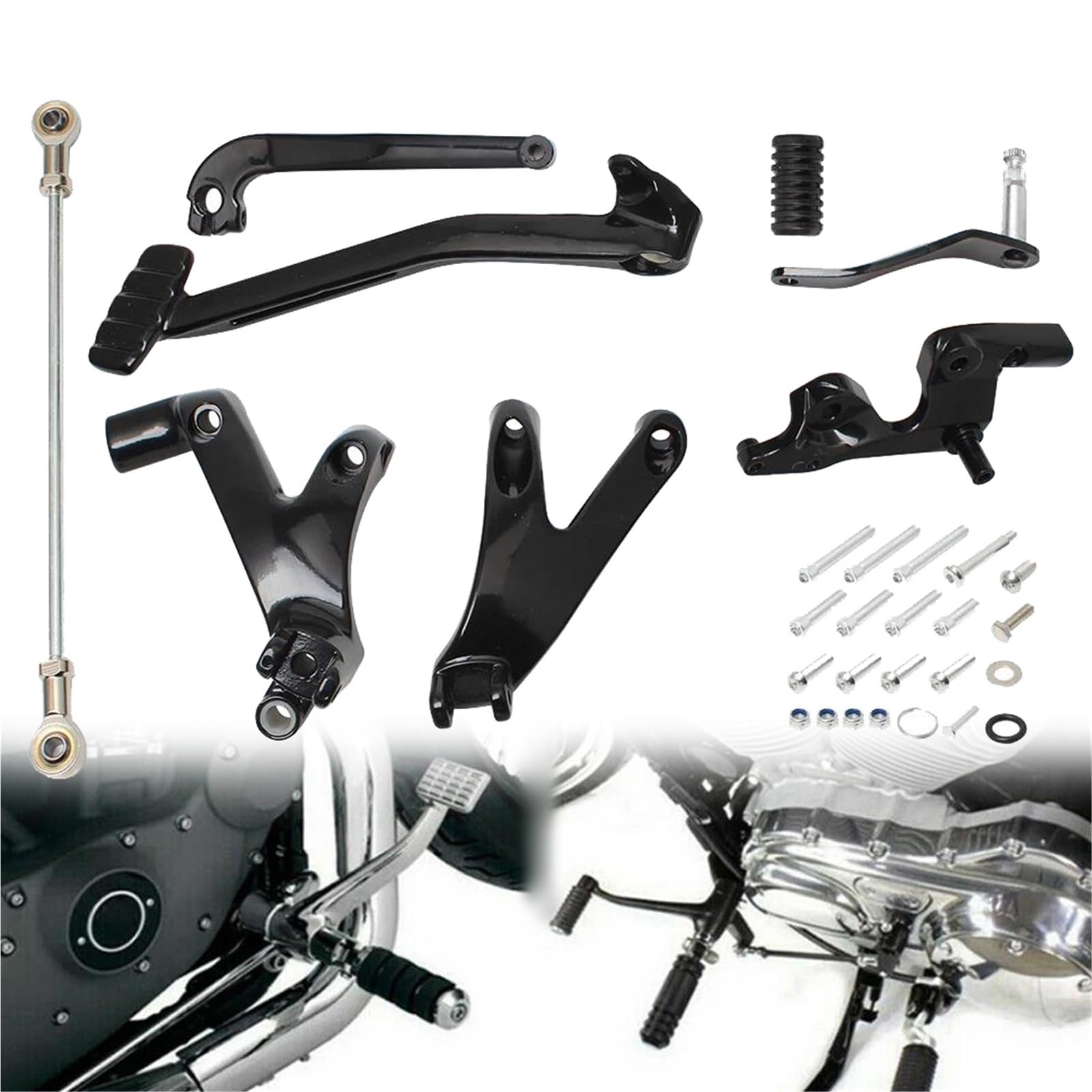 Commandes Avancées Moto en Aluminium pour Harley Softail Low Rider FXLR et Street Bob 2018-2023