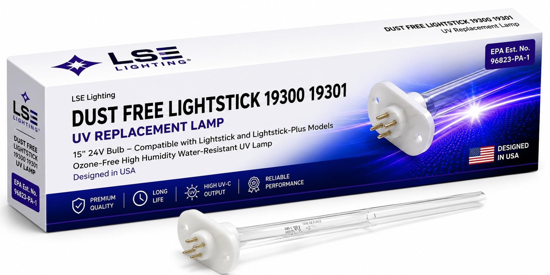 Amazon.com: LSE Lighting Dust Free Lightstick 19300 19301 UV
