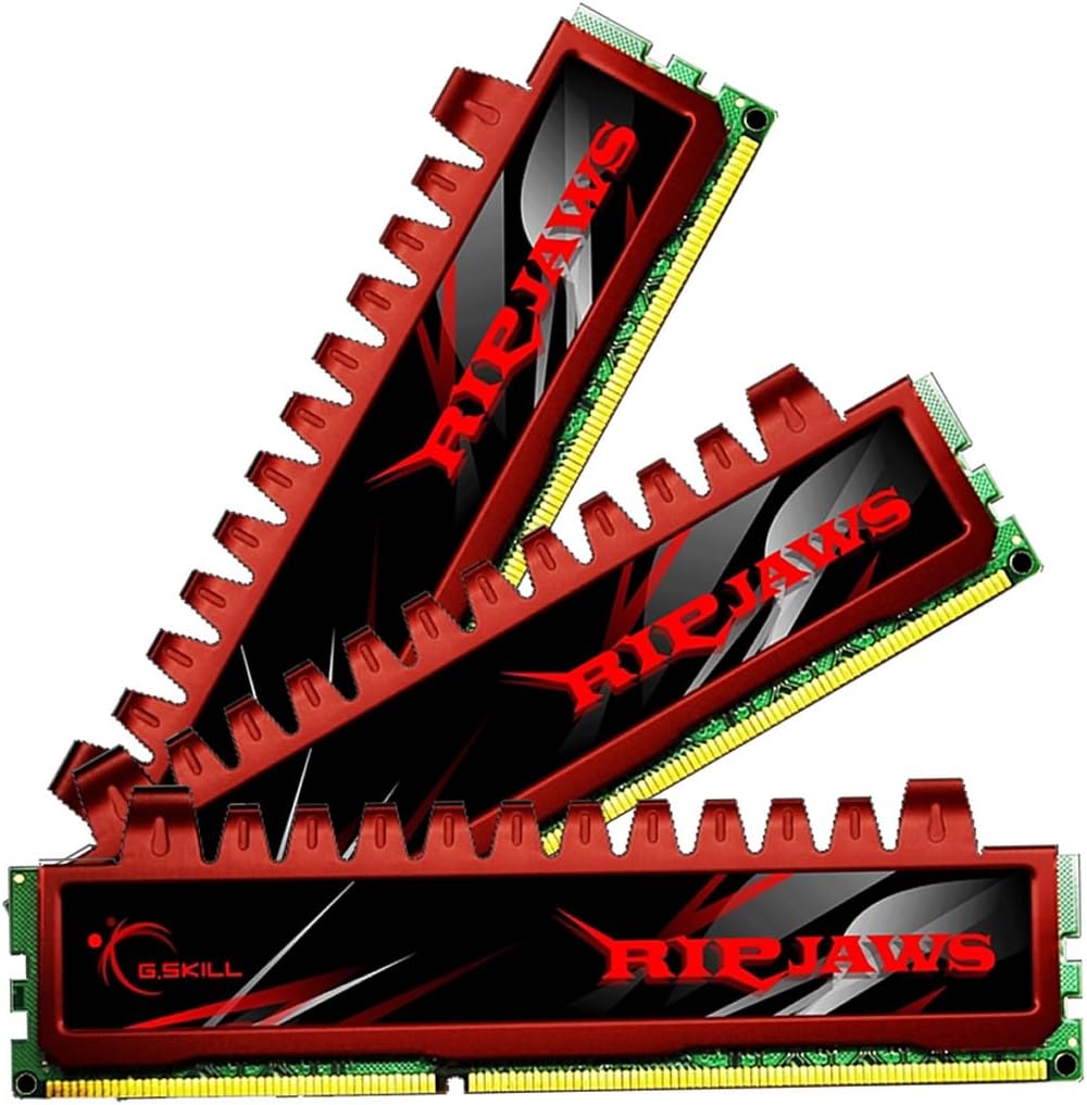 Black Friday - 80% OFF G.SKILL 12GB (3 x 4 GB) Ripjaw Series DDR3 PC3-12800 1600MHz (9-9-9-24) Triple Channel Kit Desktop Memory Model F3-12800CL9T-12GBRL