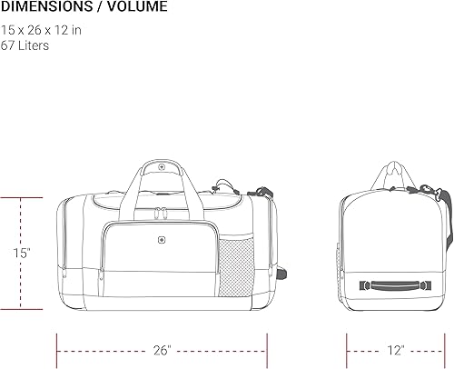 Miniatura 4 de Bolsa de lona SwissGear Apex para viajes y gimnasio con sistema de cordón elástico