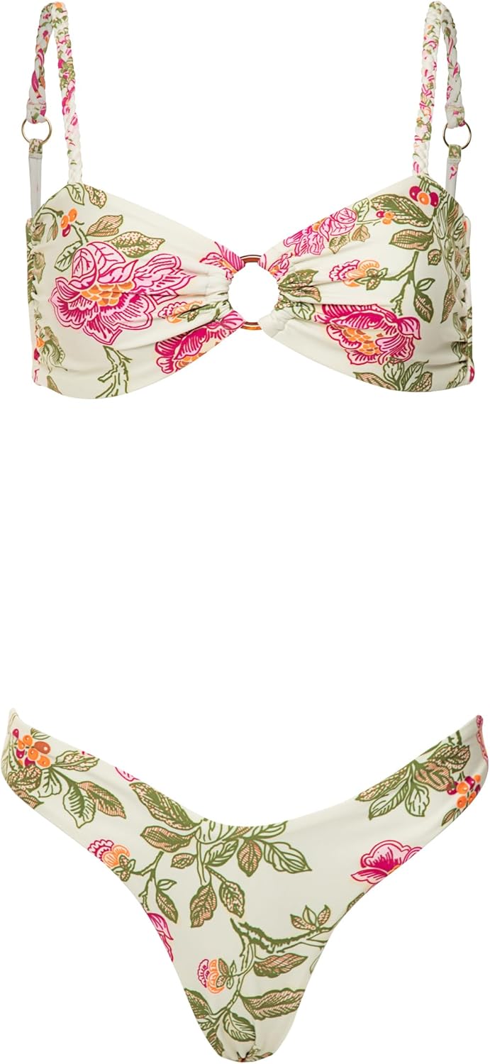 Maaji Women's Splendid Regular Rise Thin Side Cheeky Cut Bikini Bottom - Image 9