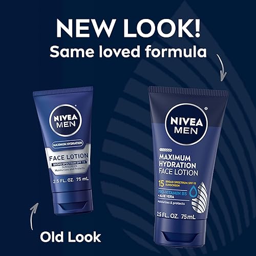 Miniatura 3 de NIVEA MEN Loción facial máxima hidratación loción facial con protector solar SPF 15 de amplio espectro para hombres paquete de 4 tubos de 25 onzas