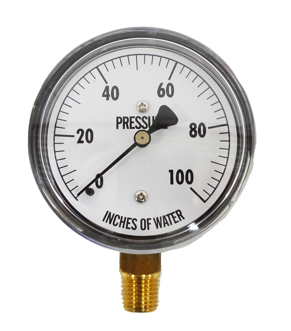 Cole-Parmer - KC25-100"H2O Pressure Gauge ~ 1/4" NPT(M) Process Connection; 0 to 100" Water Column