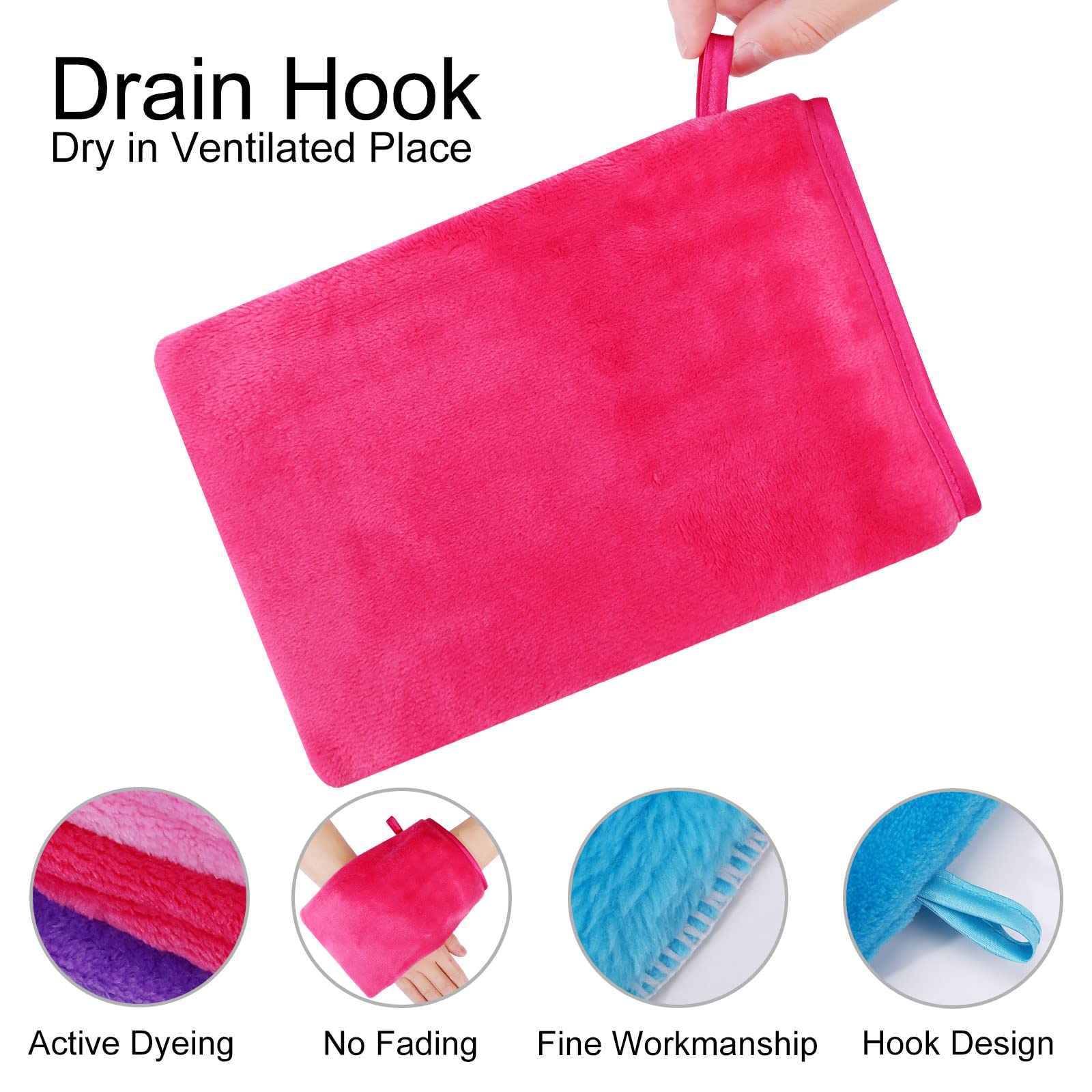 Serviettes Visage Réutilisables 6 Gants De Toilette Microfibre Bambou - Super Doux Pour Bébé Et Visage - 15x21cm Gants Bébé Hypoallergéniques