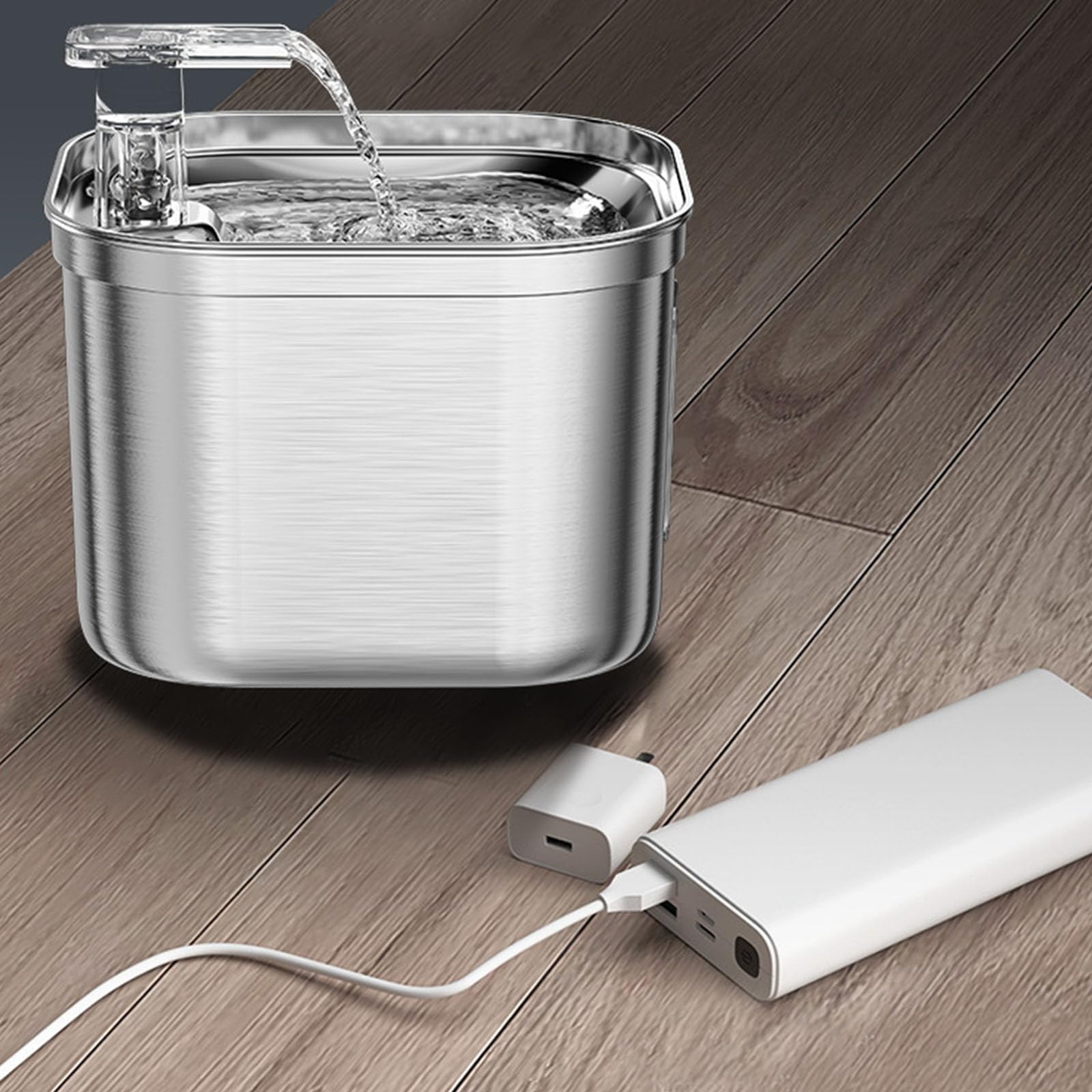 Dispensador de agua eléctrico para gatos de 2,20 L, fuente automática de agua para mascotas, suministro de agua para gatos y perros