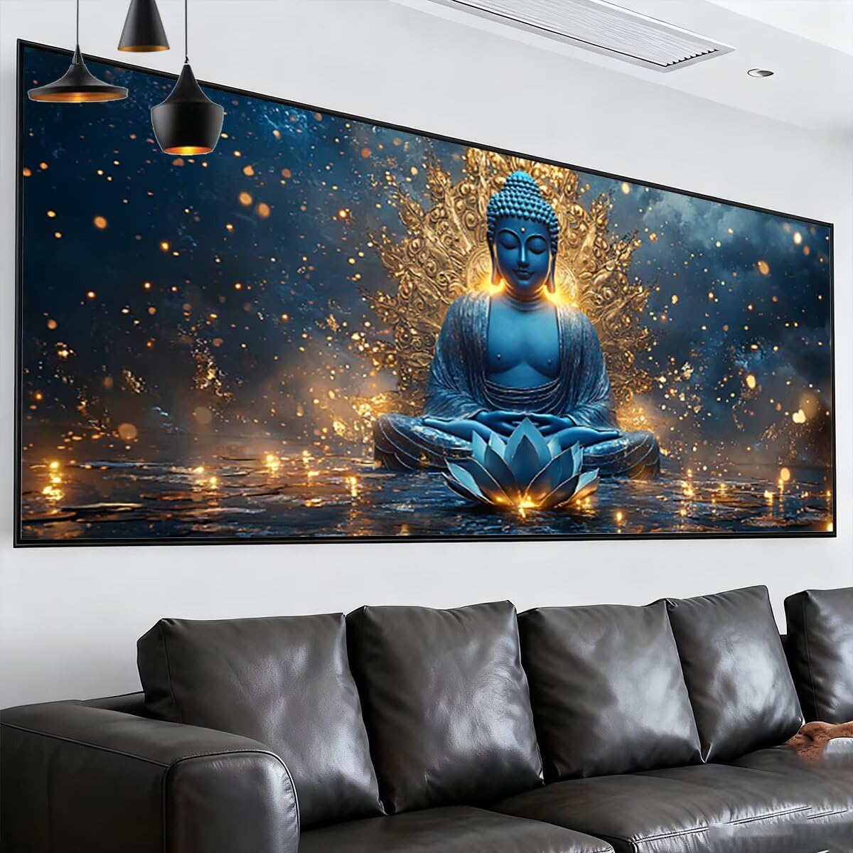 Obraz diamentowy duży rozmiar 180 x 70 cm, pełny zestaw do malowania diamentowego Zen, DIY dla dorosłych, diamentowe malowanie zestawy do dekoracji wnętrz (abstrakcyjny) wzór S-67