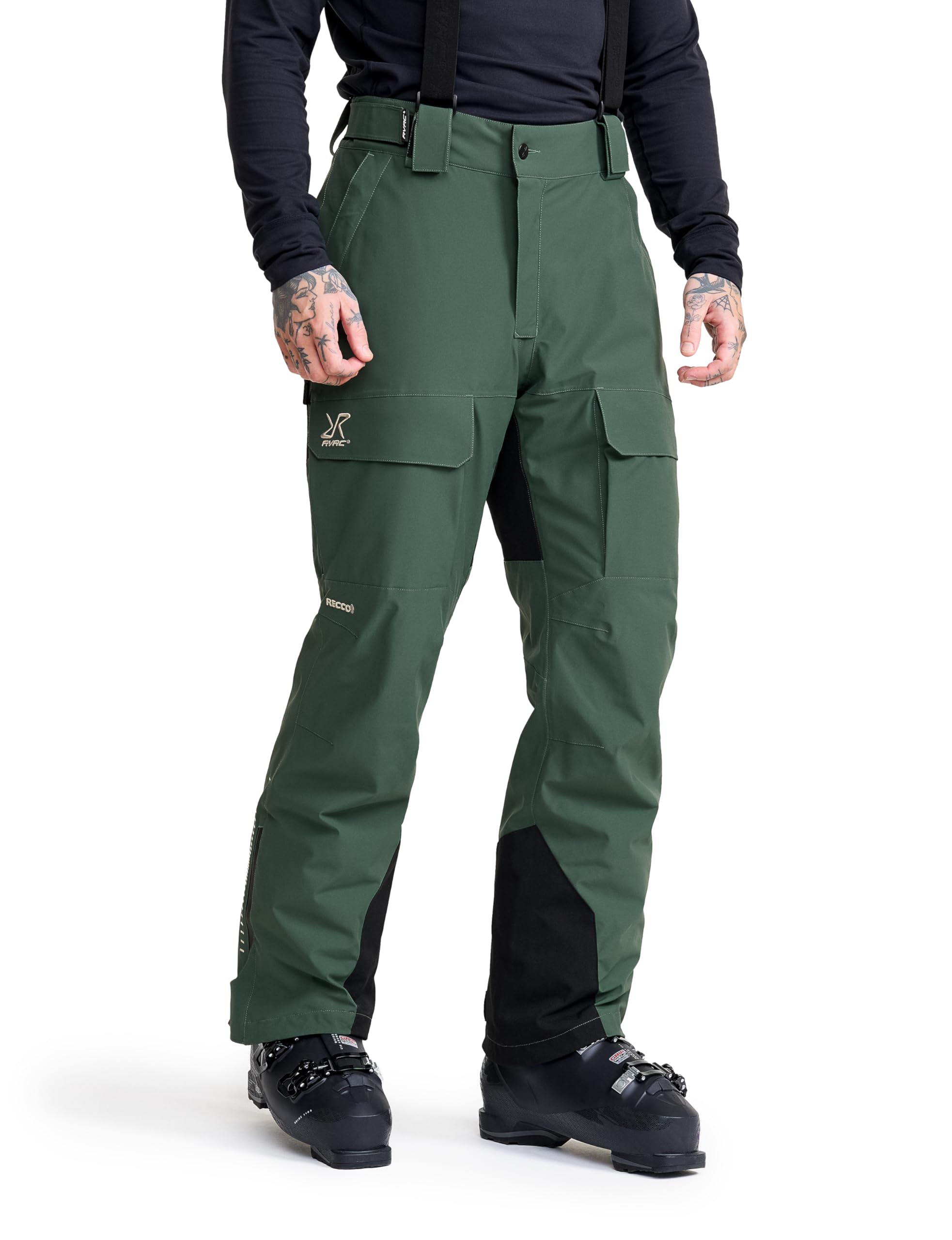 RevolutionRace AccXel Insulated 2L Ski Pants für Herren, Strapazierfähige und Warme Skihose mit Recco