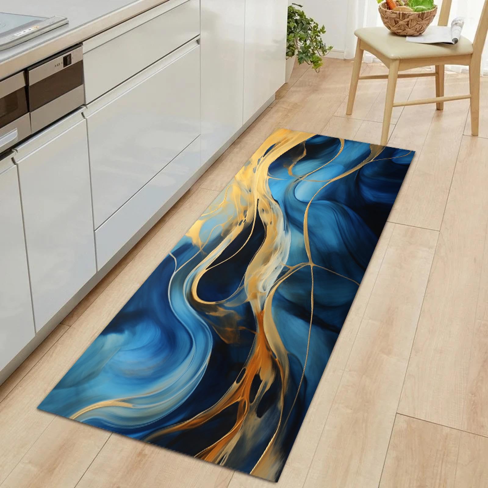 Tapis de cuisine antidérapant contre les sols glissants | Grand format 80x300