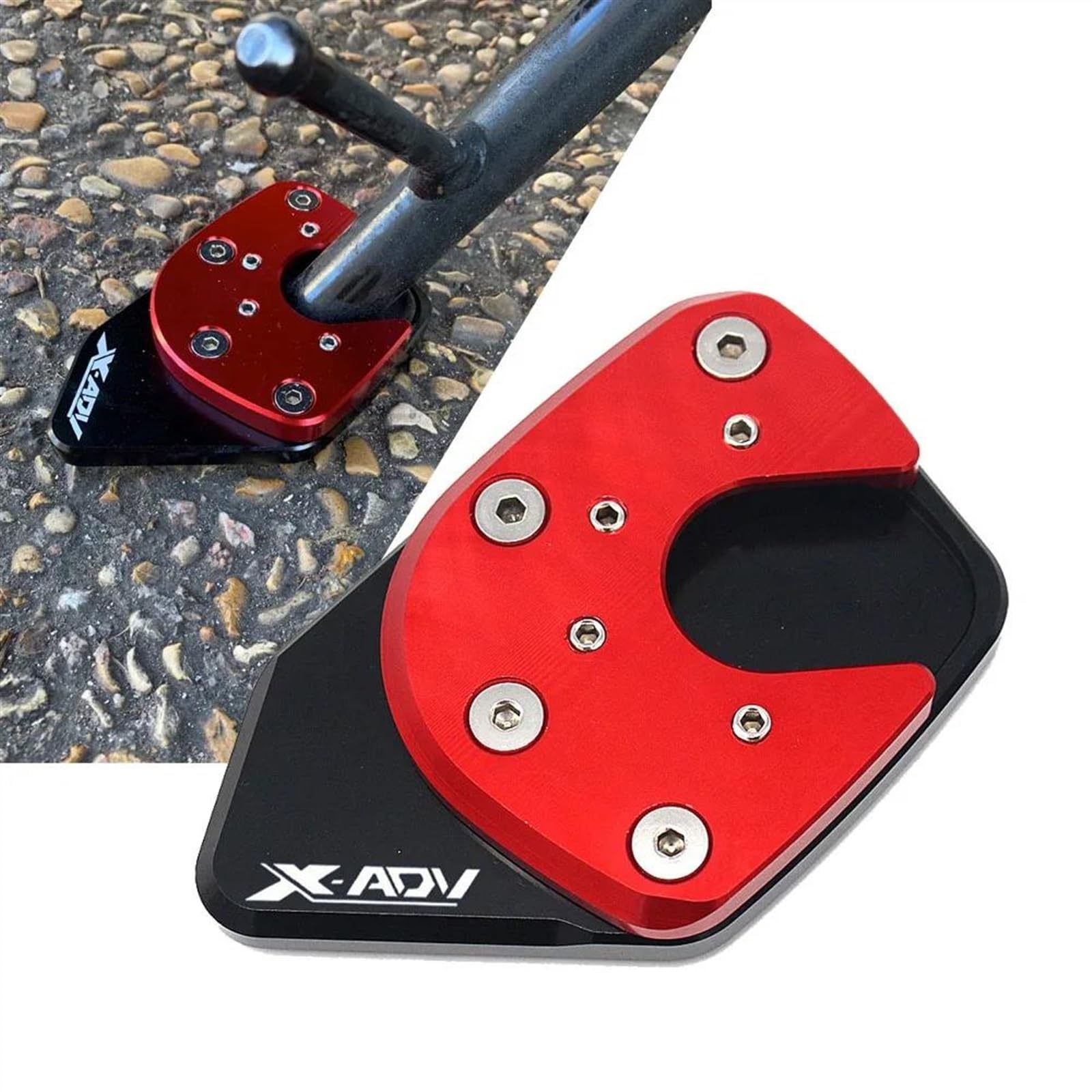 EYNLDS Moto CNC Cavalletto Laterale Pad Piastra Cavalletto Ingranditore Supporto di Estensione per X ADV X-ADV 2017-2018 Xadv 750 Accessori