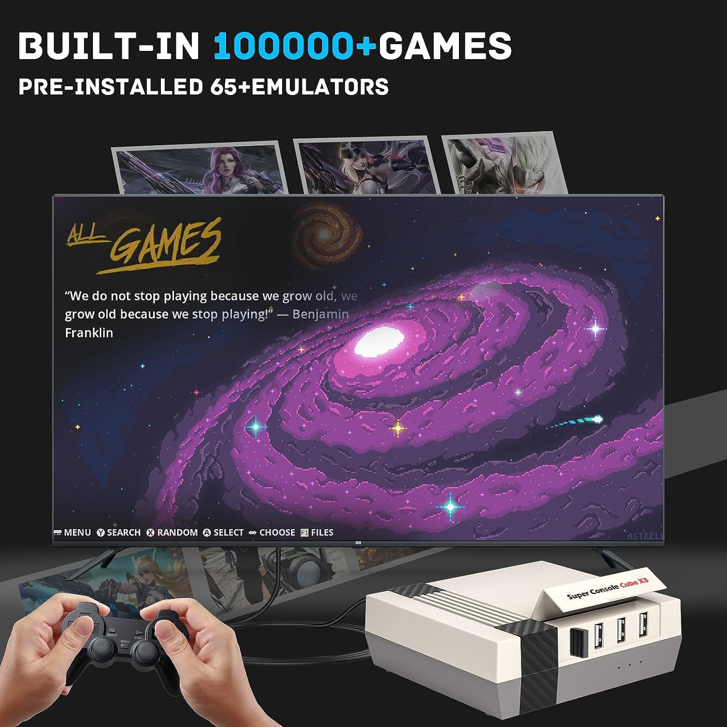 その他 super console cube x3 Kinhank Super Console Cube X3 Video Game Consoles Built-in