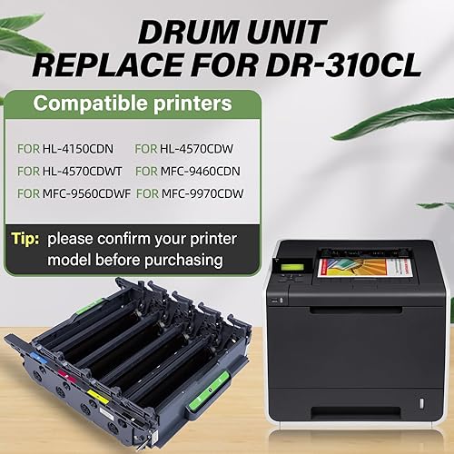 Vista 12 de Unidad de tambor para DR331CL, compatible con impresora Brother HL-L8250CDN HL-L8350CDW HL-L8350CDWT HL-L9200CDW MFC-L8600CDW MFC-L8850CDW