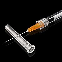 Vista 6 de Jeringa Luer Lock de 1 cc/ml con herramientas dispensadoras de agujas de 0.88 oz, herramientas de laboratorio, cada una envuelta individualmente