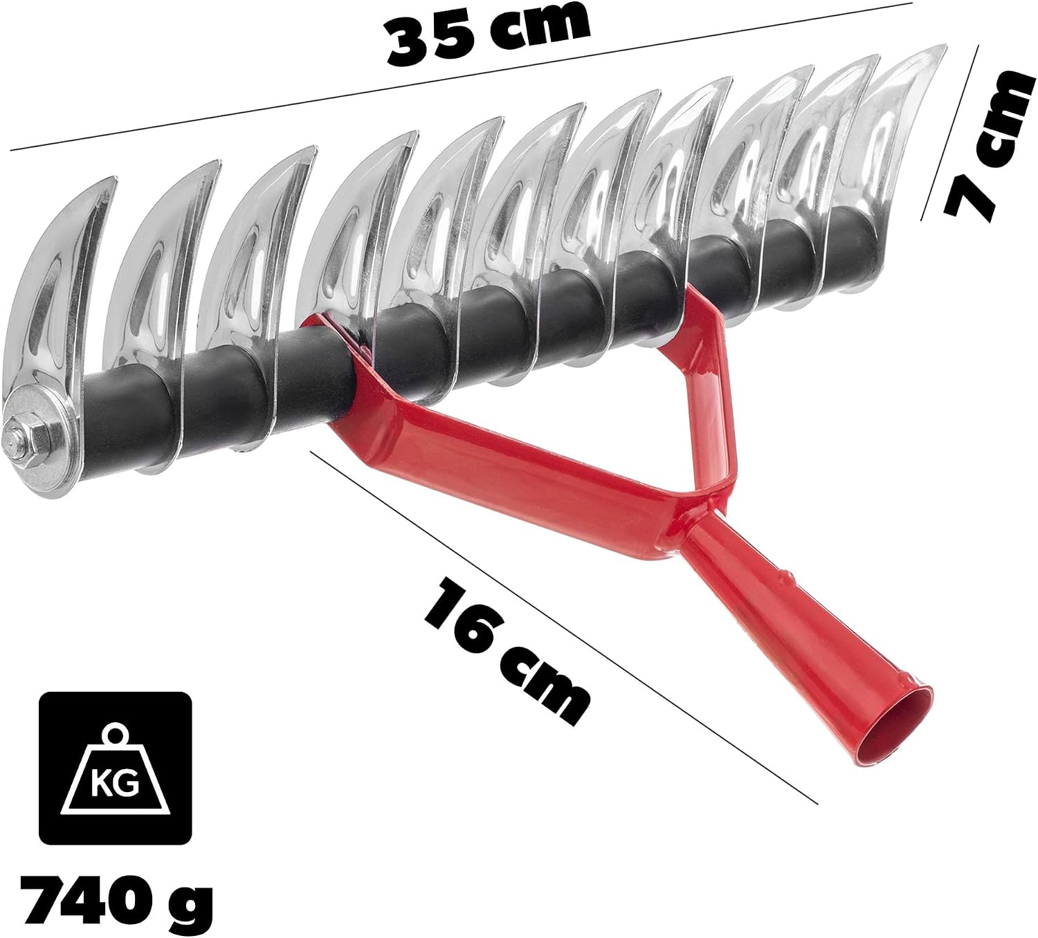 KADAX Hand Lawn Aerator in use on soil