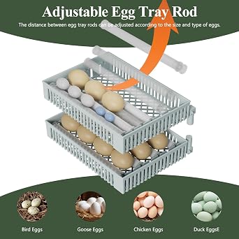 Incubator for Hatching 24 Eggs,Auto Egg Turner with Humidity & Temp Control | Incubator for Eggs Automatic Turning with 5 Modes, Water Refill Electric Egg Brooding for Chicken, Duck, Goose, Quail,Poultry
