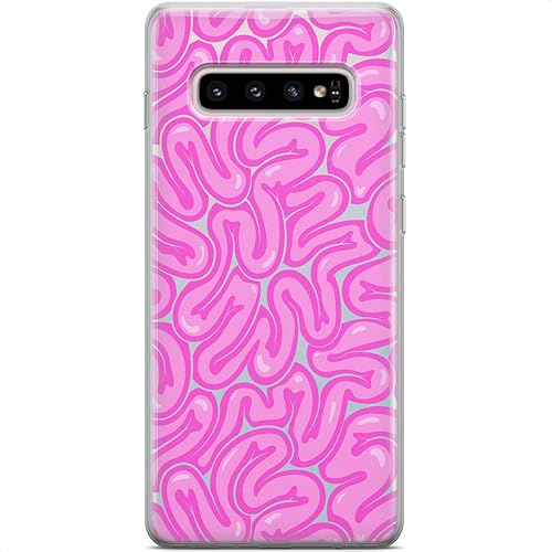 Miniatura 7 de Mertak Funda compatible con Samsung Galaxy A73 A72 5G A71 A70 A53 A52 A32 A50 A21s Zombie lindo diseño rosa protector de dibujos animados ligero