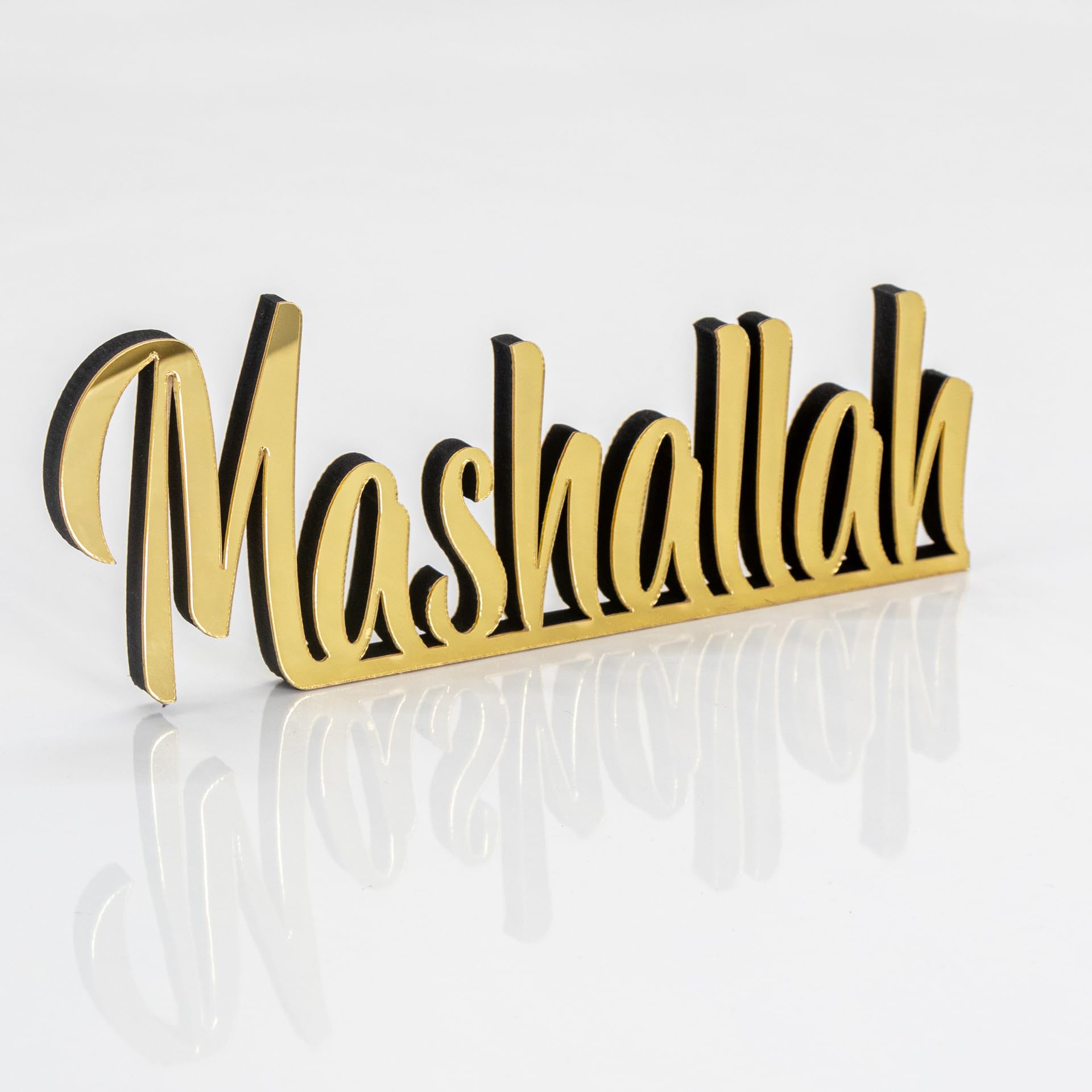 INFIGN Mashallah Bismillah Alhamdulillah Islamic Home Decor | Islamic Table Decors | Ramadan Decoration | Eid Decor | Islamic Home Art | Muslim Gift (Gold, Mashallah English) (B0CSDHV5GR) Amazon Price History, Amazon Price Tracker