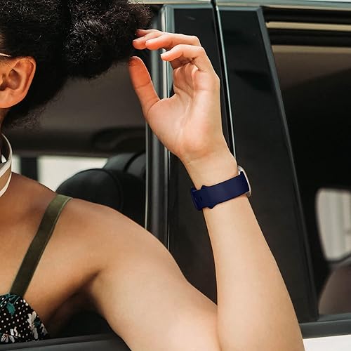 Miniatura 58 de Getino Compatible con Fitbit Sense 2/Sense Bands/Versa 4/Versa 3 bandas para mujeres y hombres, accesorios deportivos de silicona, correa para reloj