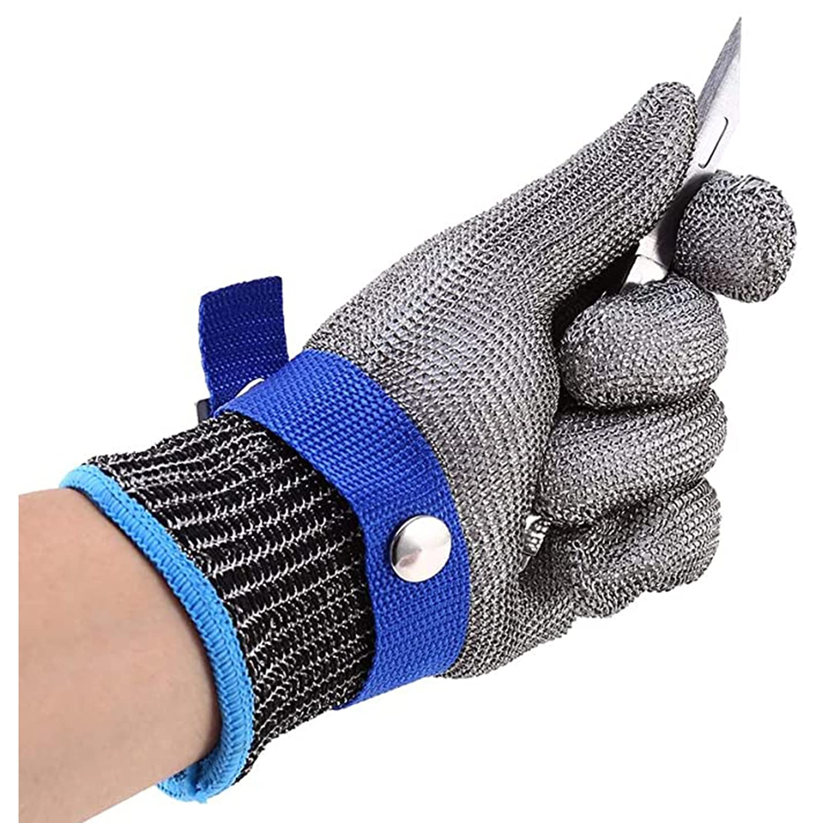 Guantes Anticortes, Guantes Resistentes a Cortes, de Grado alimenticio, Nivel de Seguridad 5, protección para Cocina, Carnicero, Tallado en Madera, Corte de Vidrio.