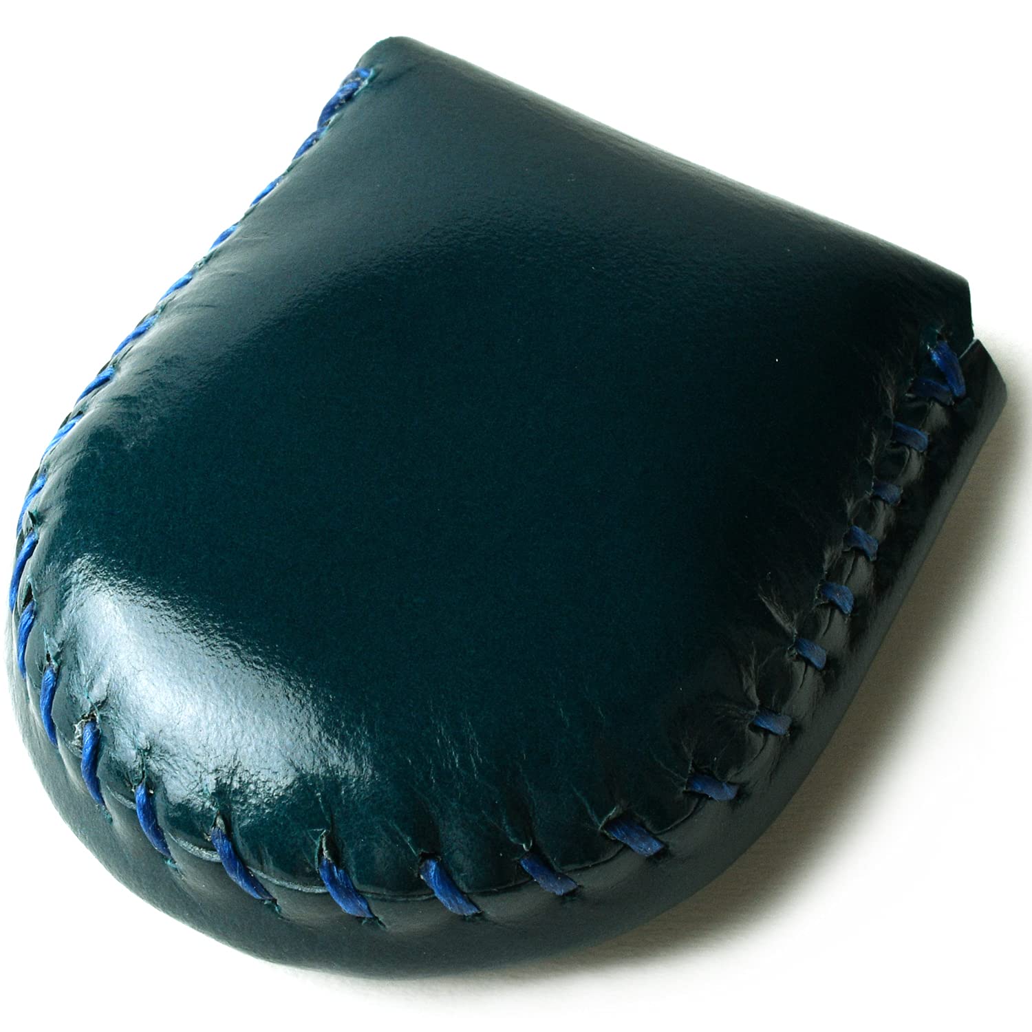 Tokyo amachi Kobo Coin Purse, Genuine Leather, Completely Handmade, Hand-Sewn Finish, Compact, Easy to Use, green (dark green) : Clothing, Shoes & Jewelry