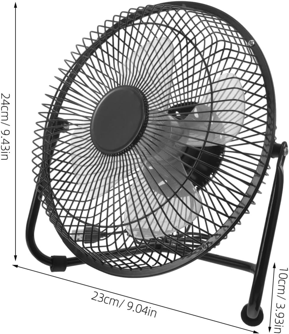 8 Inch Retro Fan Mini Desk Cool Fan for Laptop Pc Desktop Home Office Ultra- Design