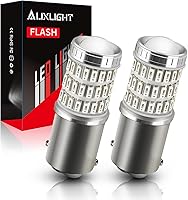 Vista 8 de AUXLIGHT Bombillas LED estroboscópicas y traseras de freno 1156 7506, color rojo, 320 % más brillante, 1141 1003 BA15S 1156A, bombillas LED