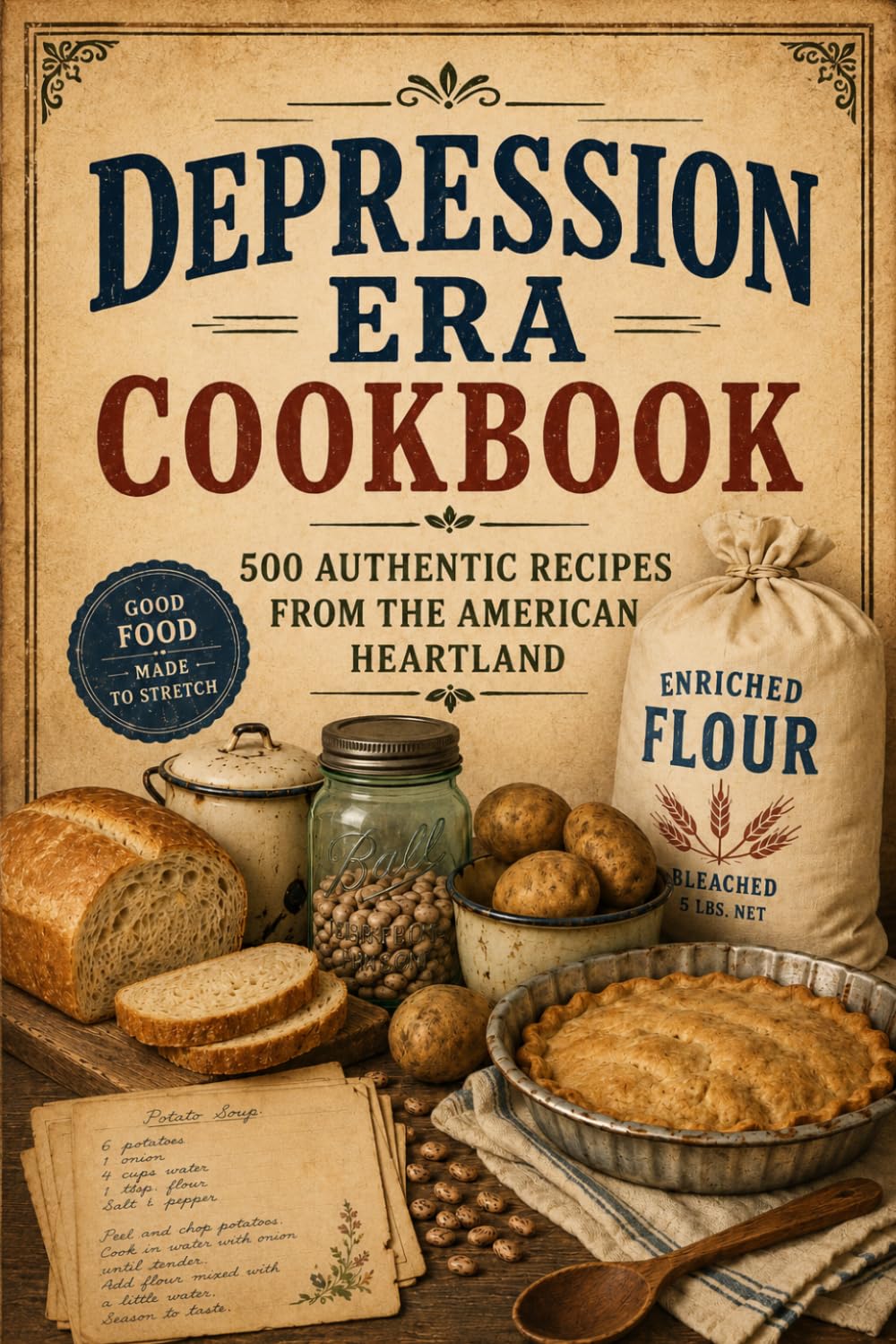 Depression Era Cookbook: 500 Authentic Recipes from the American Heartland (Into the Past Cookbook Series)