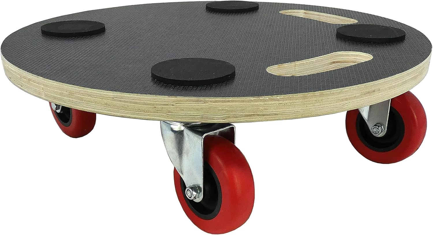 Move-It 3363 Premier 15-Inch Round Wood Platform Dolly, 530-lb Load Rating