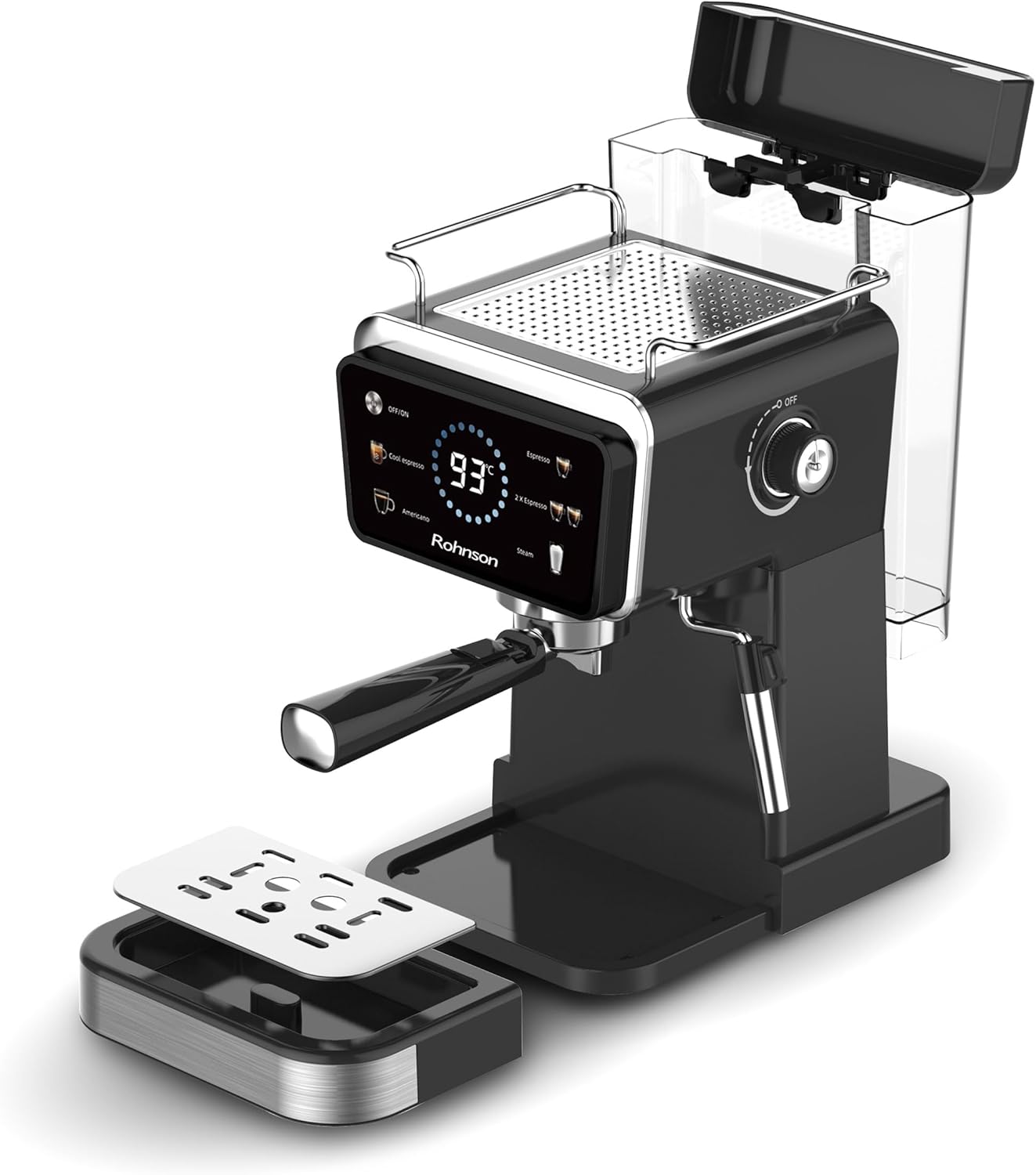eksploderede view of Rohnson R-98015 showing removable parts