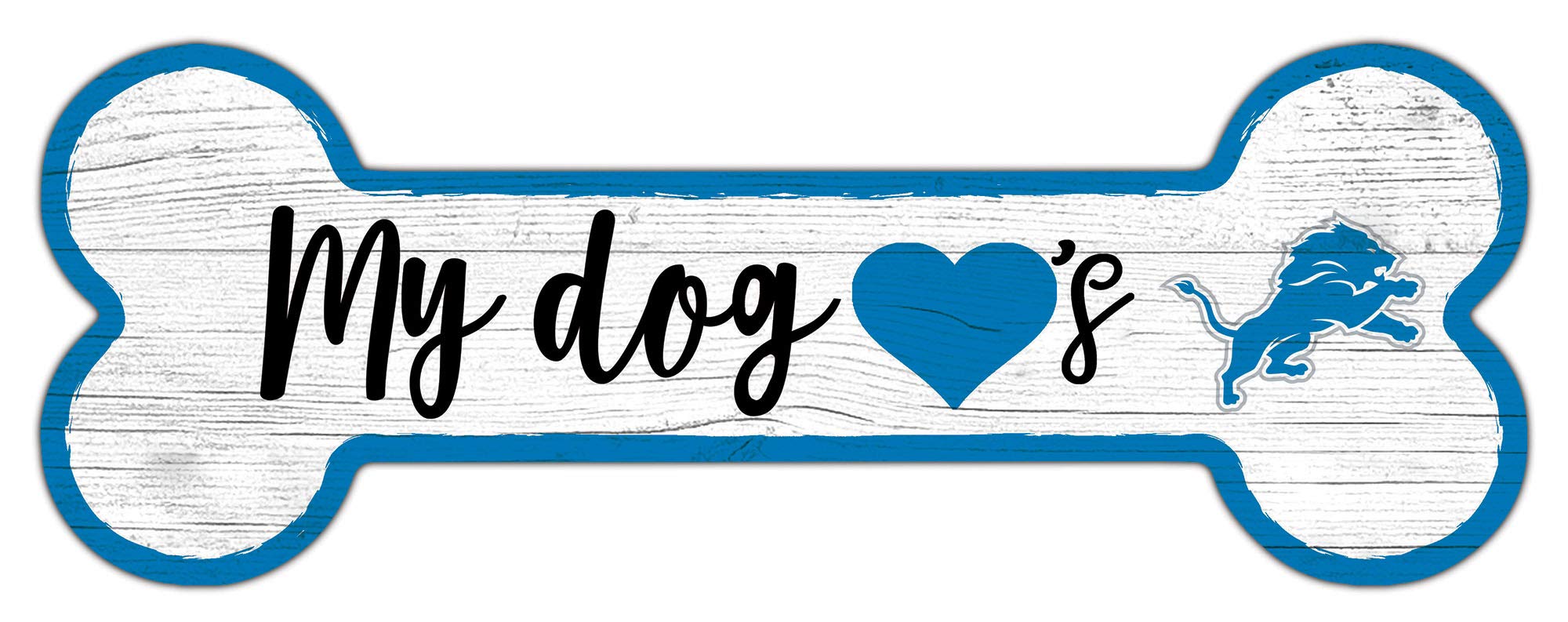 'NFL 6'' x 12'' Team Dog Bone Sign'