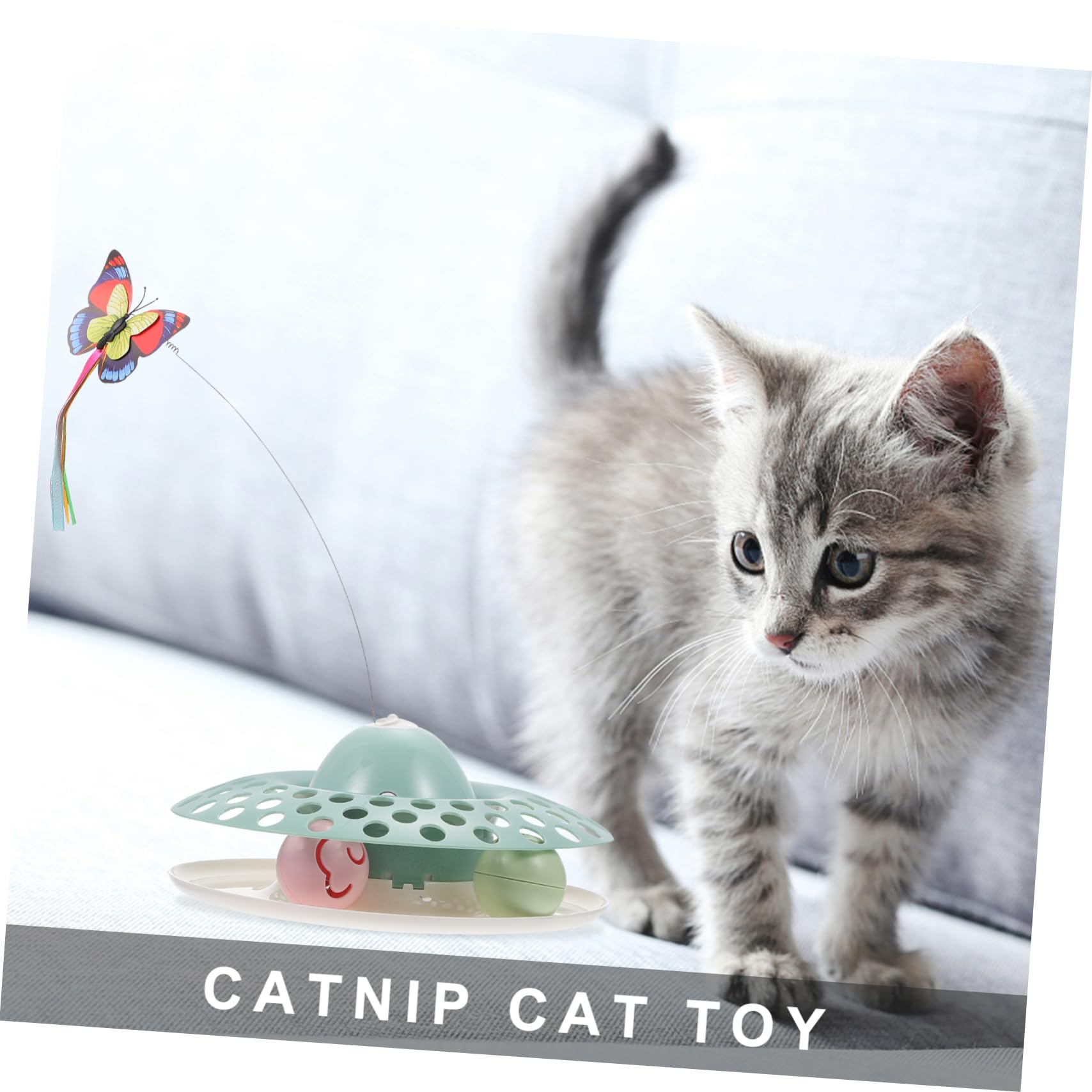 POPETPOP 1 Juego Juguete para Gatos Teaser De Gato Gatito Ejercicio Juguete Palo De Burlas De Gato Juguete para Mascotas Perro Abdominales Gato Divertido Palo De