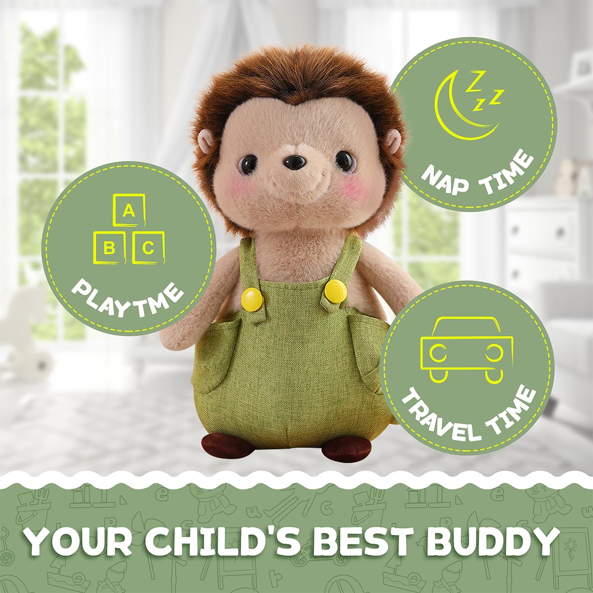 ハリネズミの人形 Amazon.co.jp: Gisqis ハリネズミのぬいぐるみ、14インチ ハリネズミの