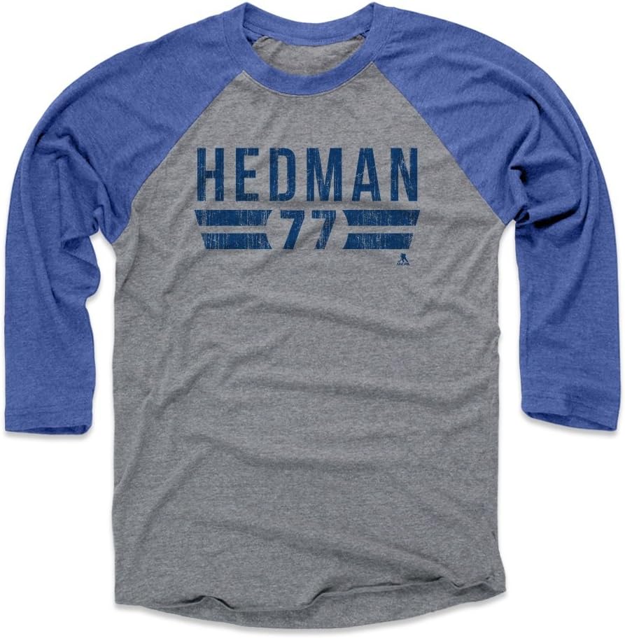 500 LEVEL Victor Hedman Shirt - Tampa Bay Hockey Raglan Tee - Victor Hedman Font