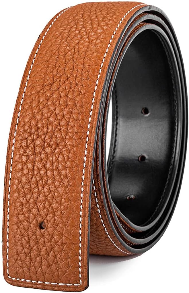 Vatee'sWomen's/Men's Real Leather Replacement Belt Strap No Buckle 1 1/4" / 1 1/2" Wide