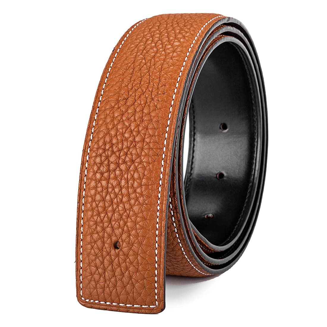 Vatee'sWomen's/Men's Real Leather Replacement Belt Strap No Buckle 1 1/4" / 1 1/2" Wide