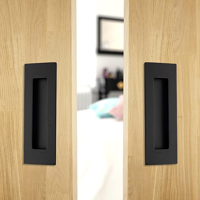 Tiradores empotrados para puertas correderas 6 pulgadas 4 piezas miniatura 2