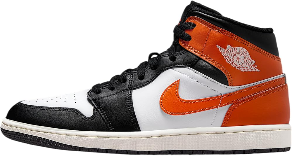 AIR JORDAN 1 MID "STARFISH/BLACK-WHITE-SAIL"