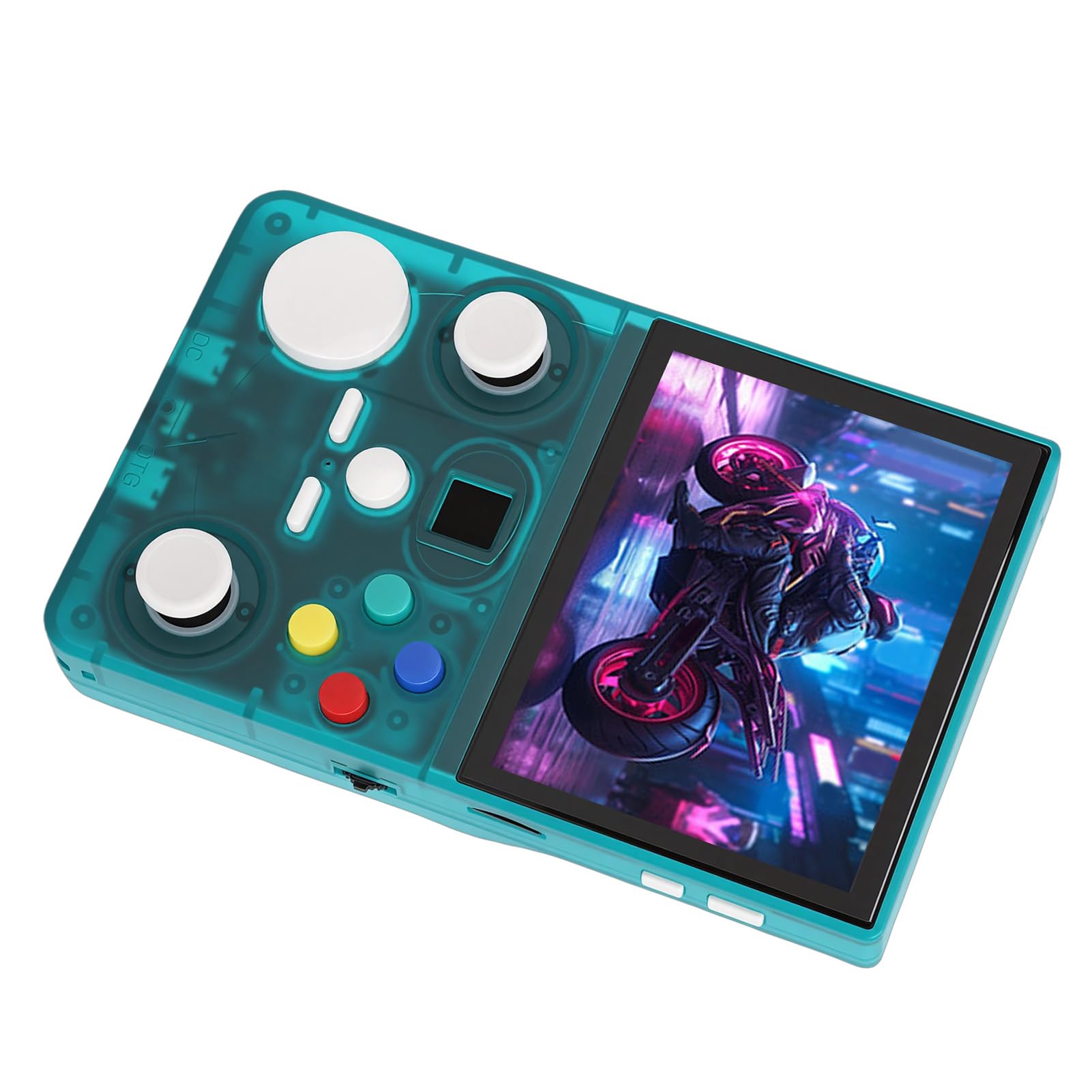 Console di Gioco Portatile retrò, Schermo HD da 3,5 Pollici, WiFi, Doppio Joystick, Batteria da 4000 mAh, Materiale ABS Leggero per, Supporto per Giochi Multiplayer, Ideale per Il (Verde)