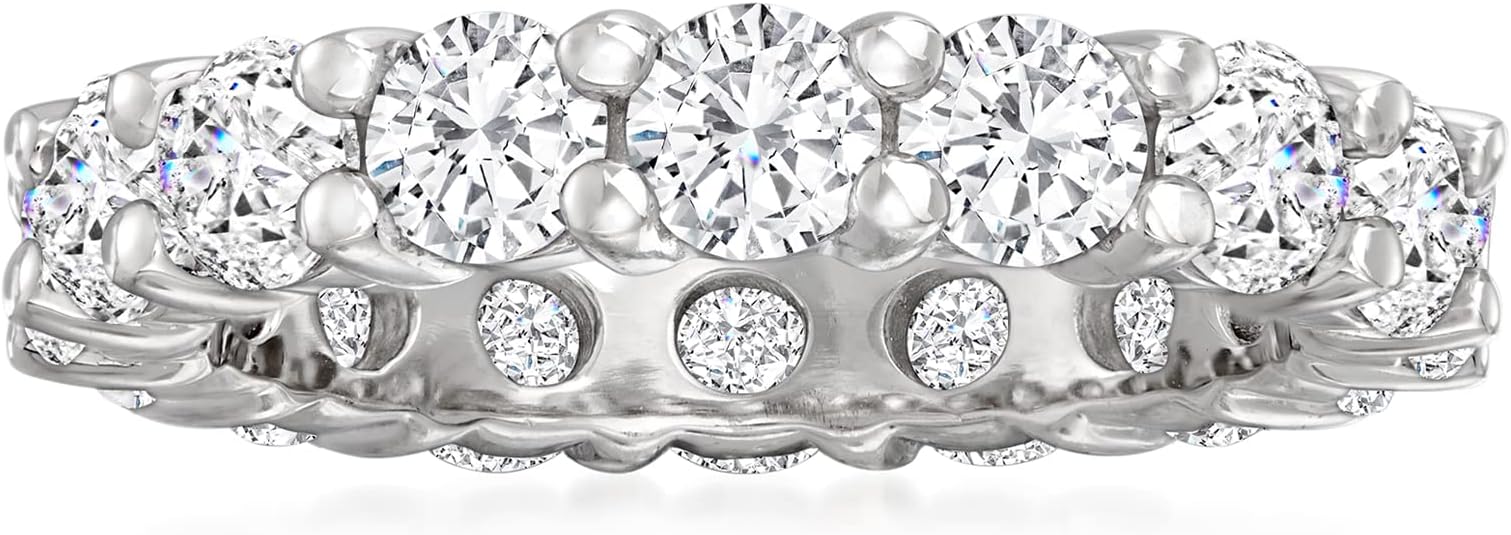 Ross-Simons 3.45 ct. t.w. CZ Eternity Band in Sterling Silver