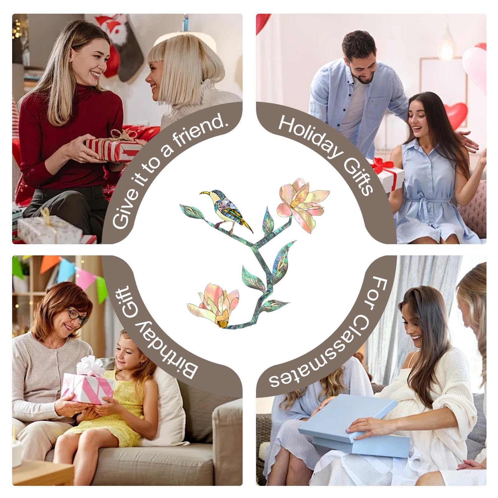 Adesivo per chitarra, intarsio con rosa magnolia in PVC, intarsio per paletta di chitarra, decorazioni per strumenti musicali, adesivi rimovibili con rosa per chitarre e bassi